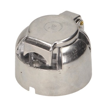 РОЗЕТКА ДЛЯ АВТОМОБИЛЬНОГО ПРИЦЕПА АЛЮМИНИЕВАЯ ЖИДКАЯ 12/24 В 7 КОНТАКТОВ