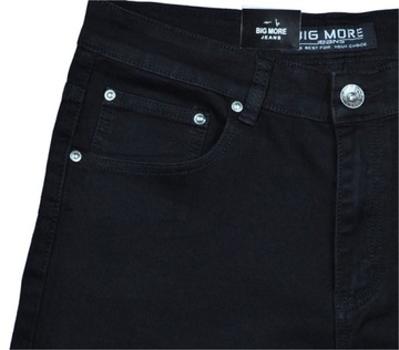 Spodnie męskie jeans Big More 610 czarne L34 pas 88 cm 35/34