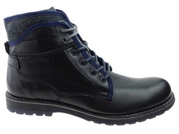 -12% WOJAS buty 4272-56 czarne trzewiki, skóra 40