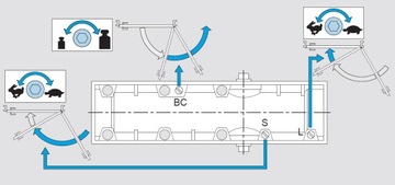 ASSA ABLOY DC140 Доводчик с замком, черный