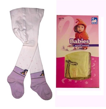 WOLA BABIES rajstopki dziecięce 5011 bawełna 62-74