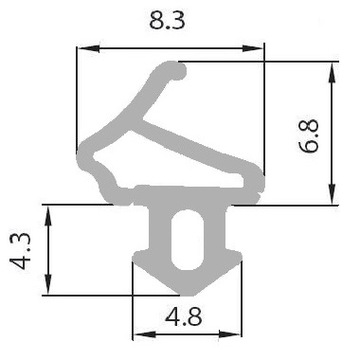 ALUPLAST S-1172 A Уплотнители окон