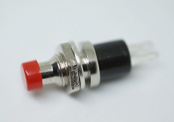 Przycisk monostabilny okrągły 1A 250V zwierny Czer