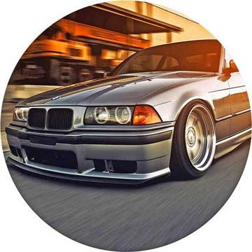 OPŁATEK na tort logo BMW front auta + imię i wiek