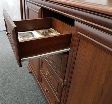 KORA KK7 комод с барной стойкой и витриной Samoan King