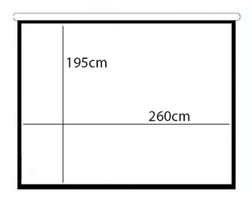 ПРОЕКЦИОННЫЙ ЭКРАН 260х195см полуавтоматический 128