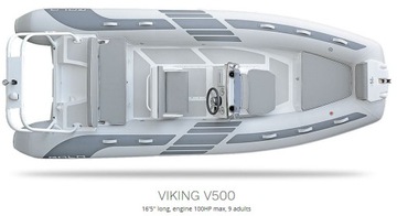 Лодзь RIB GALA VIKING V500 АЛЮМИНИЕВАЯ Т-ОБРАЗНАЯ КРЫША