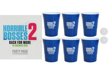 GRA BEER PONG PIŁKI KUBKI KUBEK HORRIBLE BOSSES 2