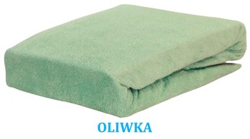 OLIWKOWE PRZEŚCIERADŁO FROTTE Z GUMKĄ 120/200