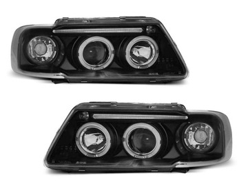 LAMPY REFLEKTORY AUDI A3 8L 96-00 LED RINGI BLACK
