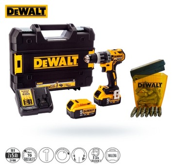 DCD796P2 ОТВЕРТКА DeWalt 18V 2x5.0Ah УДАРНАЯ + НАСАДКИ