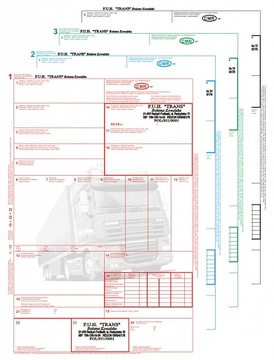 CMR накладная, 4 раздела
