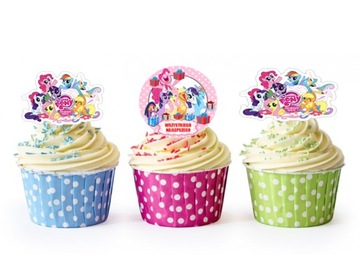 Opłatek GRUBY NA BABECZKI MUFFINY KONIKI PONY
