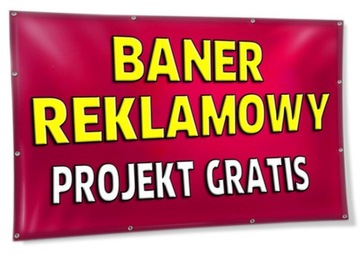 Baner Reklamowy Banner PCV 1m2 PROJEKT GRATIS