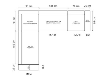 УГЛОВОЙ ДИВАН SOPRANO M2 329X 273СМ ПРОИЗВОДИТЕЛЬ ZEUSMEBLE