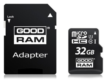 КАРТА ПАМЯТИ GOODRAM micro SDHC 32 ГБ, класс 10 UHS1