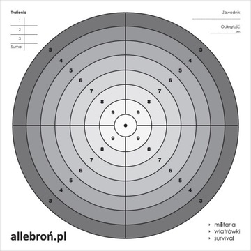 Tarcze strzeleckie tekturowe 17x17 cm 200 szt. #1