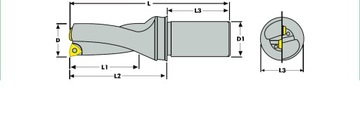 СКЛАДНАЯ ДРЕЛЬ С ОХЛАЖДЕНИЕМ BTDR 3Dx16,5 VORGEN