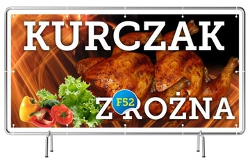 Baner REKLAMOWY 3x1m - Kurczak z Rożna SZYLD