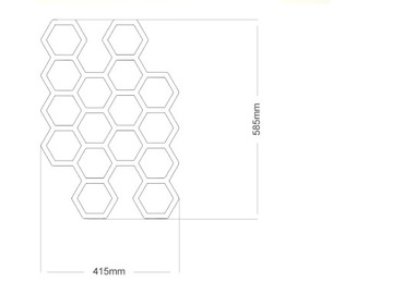 decolicious_pl шестиугольная вешалка CELLS UP!