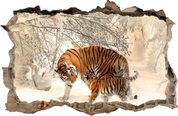NAKLEJKI NA ŚCIANĘ TYGRYSY tygrys 43 100x65 cm