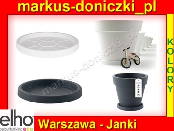 Elho Pure Round Saucer круглое блюдце, диаметр 33