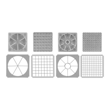ПОДСТАВКИ ДЛЯ ОВОЩЕРЕЗКИ 8, 10, 12 мм ПОЛУМЕСЯЦЫ