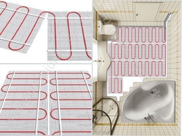 MATA GRZEJNA GRZEWCZA 22m2 Thermotec ogrzewanie podłogowe pod płytki gres