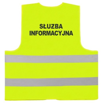 SŁUŻBA INFORMACYJNA KAMIZELKA + NAPIS ODBLASKOWY