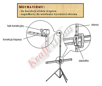 EKRAN SKŁADANY NA TRÓJNOGU 180 Cm 16:9 Matt Grey