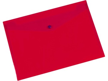 Koperta PP na zatrzask A4 czerwona