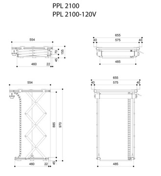 Потолочный подъемник для проектора Vogels PPL 2100