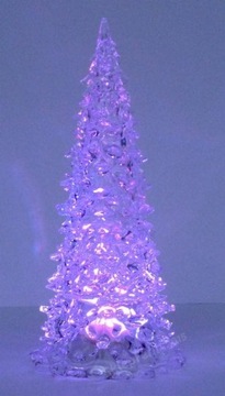 ŚWIECĄCA CHOINKA LED OZDOBA ŚWIĄTECZNA wys.27,5cm