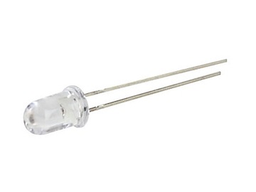 Dioda LED 3mm czerwona super jasna 5000mcd clear -2szt