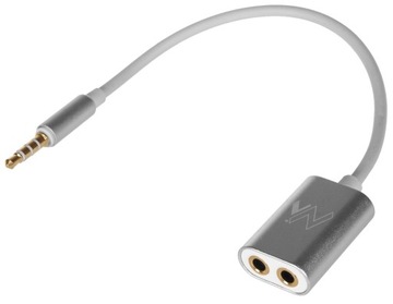 Kabel Adapter Rozgałęźnik Słuchawek mini-Jack Mic