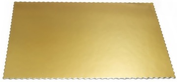 PODKŁAD POD TORT CIASTO 2400g GRUBY ZŁOTY 30X40cm WŁOCHY
