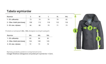 Классическое пальто Brandit-Fashion Pea Coat S
