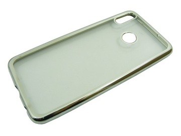 ETUI GLOSSY TPU do Honor 8X JSN-AL00 SREBRNY