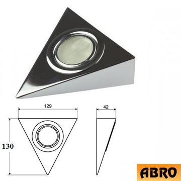 LED zestaw 3 opraw pod szafki trójkąt bez włącznik