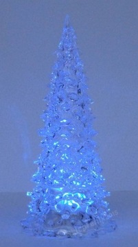 ŚWIECĄCA CHOINKA LED 22cm - OZDOBA ŚWIĄTECZNA (R3)