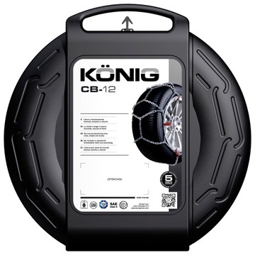 Łańcuchy śniegowe CB-12 KN 65 185/60R15 195/55R15