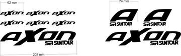 Наклейка на запасную вилку SR SUNTOUR AXON