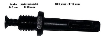 GŁOWICA DO WIERTARKI 1/2'' 2-13 MM SDS ADAPTER