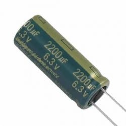 Kondensator 2200uF 6,3V Low ESR 105* LI x10szt