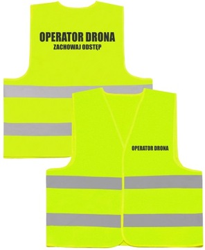 DUŻA KAMIZELKA ODBLASKOWA 6XL LOGO OPERATOR DRONA