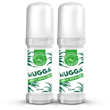 2X MUGGA ROLL-ON 20%DEET OCHRONA PRZED KOMARAMI
