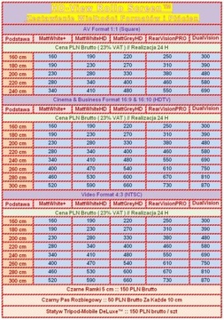 ПРОЕКЦИОННЫЙ ЭКРАН ДЛЯ РУЧНОГО ПРОЕКТОРА 260 СМ 16:9