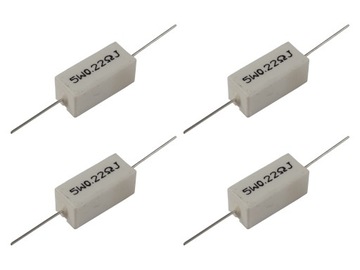 Rezystor ceramiczny 0.22R 5W [4szt]