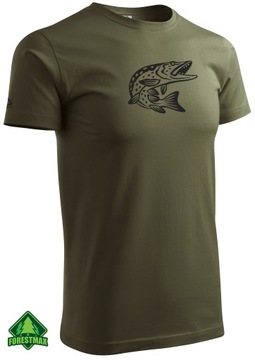 фото ориг. №3, Green t-shirt fishing imprint pike hit!!!