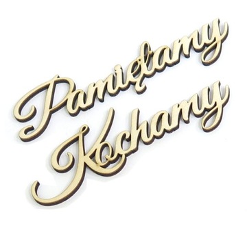 DEKOR ZE SKLEJKI Pamiętamy Kochamy DECOUPAGE VK69